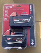 Milwaukee 48-11-1850 M18 XC 5.0 AH 18 Volt Capacity Battery 2 PACK NEW