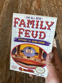 4 Nintendo NES Boxed Games Monopoly Family Feud Casino Kid Hollywood Nice!