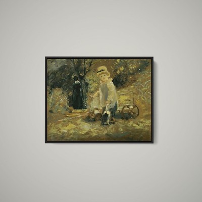 John Constable - A Boy With a Toy Cart - Art Print on Paper or Canvas