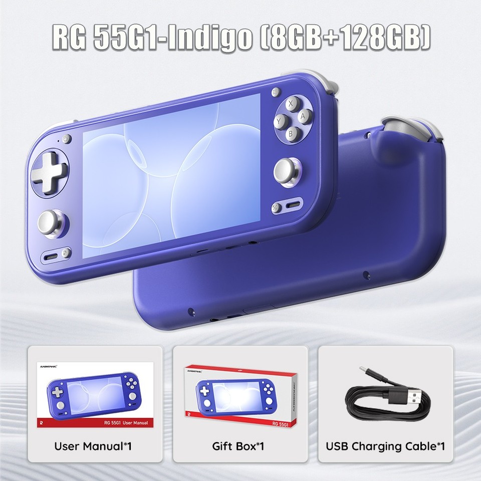 Pocket powerhouse running Android 14 with a 5.5-inch screen — this is a legit modern retro gaming device, not a toy.