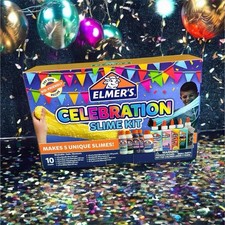 Elmer's Celebration Slime Kit, Slime Activators, Color Changing Glue, 5 Slimes