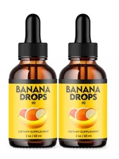 Banana Drops for Weight Loss Liquid Supplement, Banana Drops Official (2 Pack)