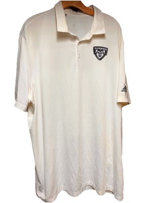 Adidas 2XL St. Bonaventure University Bonnies Men s Polo/golf Shirt White XXL