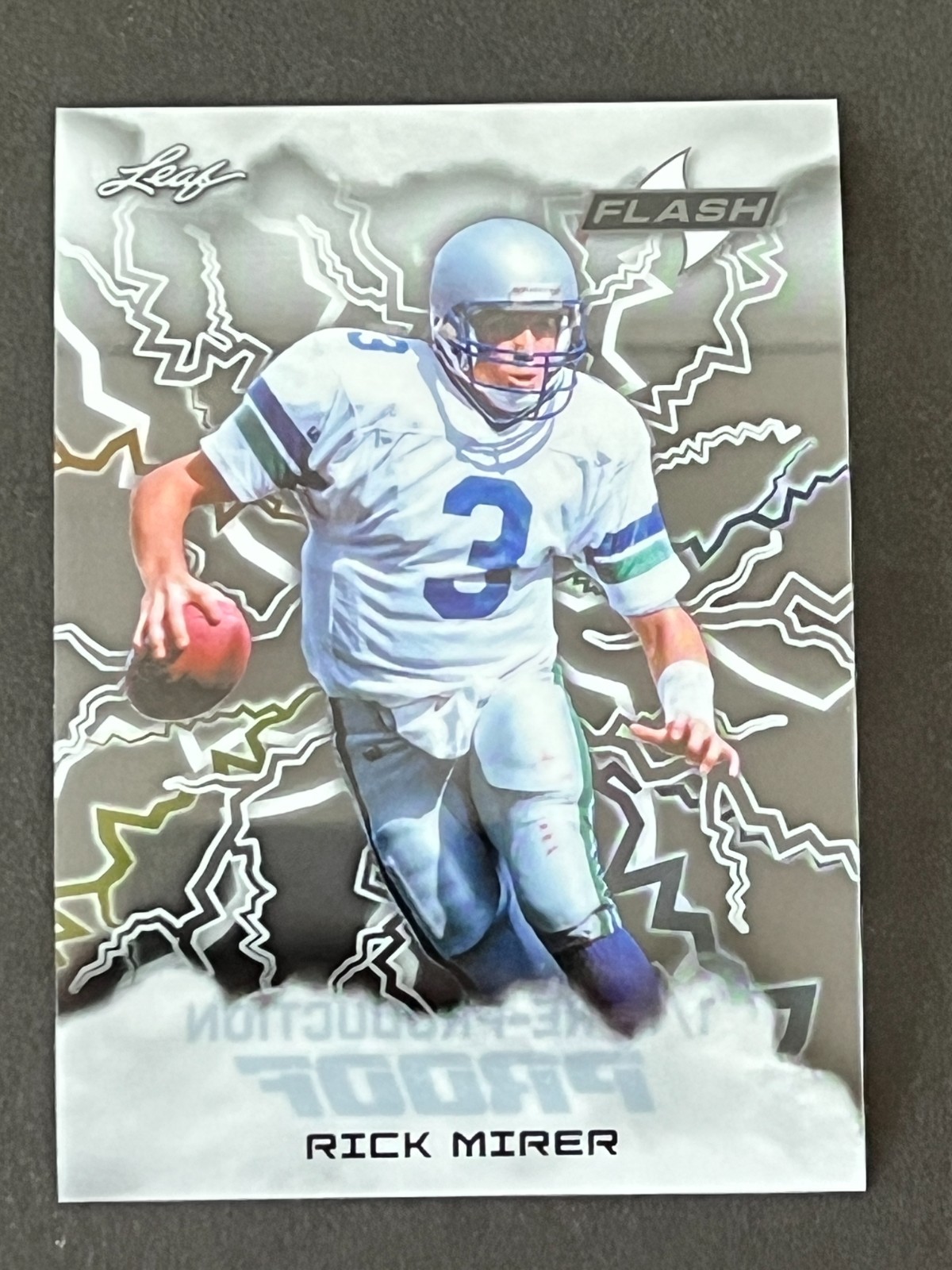 Rick Mirer 2025 Leaf Flash 1/1 Pre-Production Proof