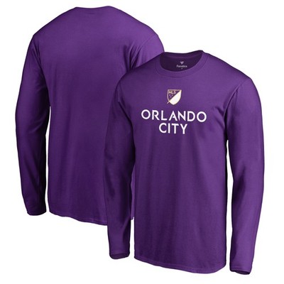 Men's Purple Orlando City SC Shielded Long Sleeve T-Shirt