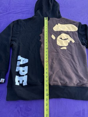BAPE Giant Ape Head Relaxed Fit Pullover Hoodie Black Size XL | eBay
