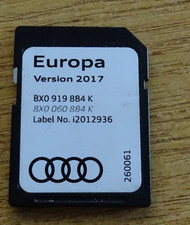 AUDI A1 A6 A7 Q3 2011-2018 MODELS SAT NAVIGATION SD CARD 8X0919884K READ LISTING