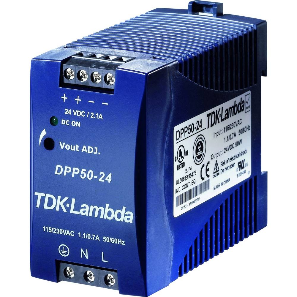 Alimentation rail DIN TDK-Lambda DPP50-48 pour intégration en tableau électrique