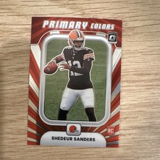2025 PANINI DONRUSS OPTIC ROOKIE PRIMARY COLORS 19 SHEDEUR SANDERS, BROWNS 