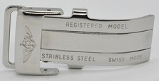 Breitling 18mm Stainless Steel Deployment Buckle Folding Clasp