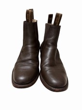 El Macreado Men  s 9Brown Leather Western Men Boot, Pre-owned