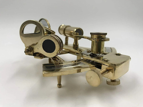 Nautical Antique Brass Sextant Working Instrument Astrolabe Ships Maritime Gift - Picture 4 of 7