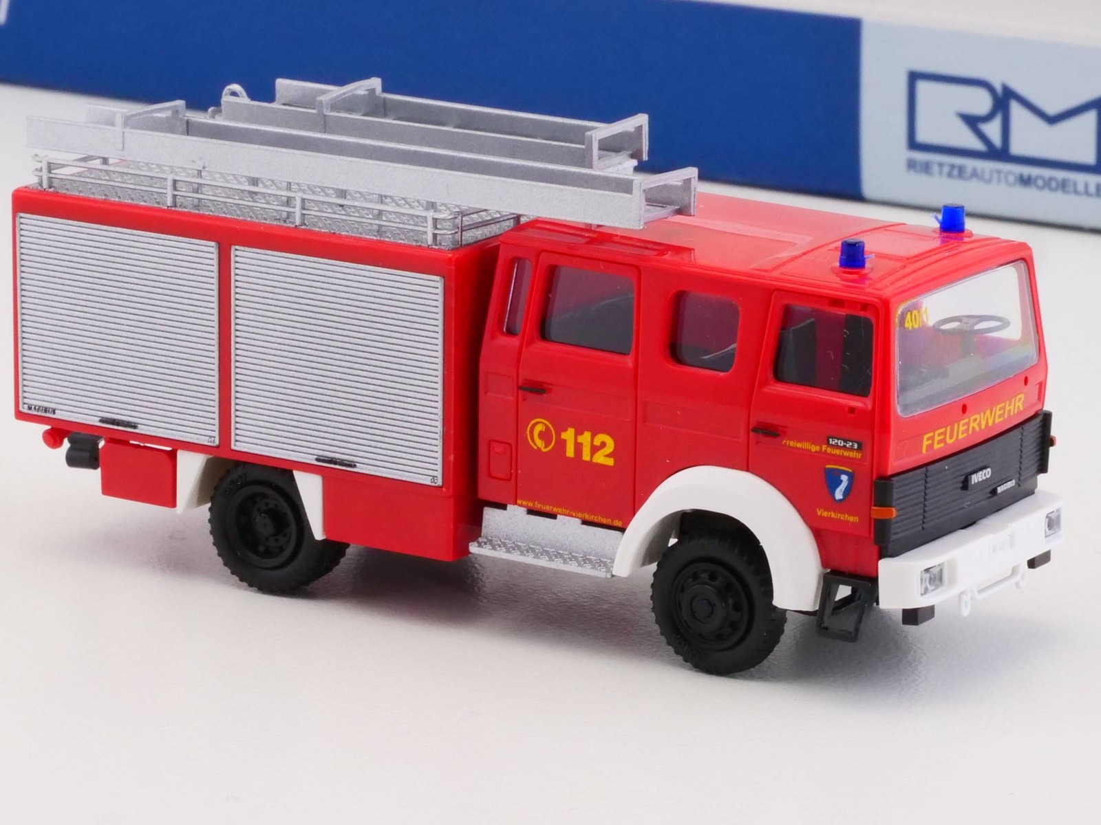 Rietze 71006 Magirus Mk Tlf 16 Fire Brigade Vierkirchen Mint! Ob Sg 1705-01-51