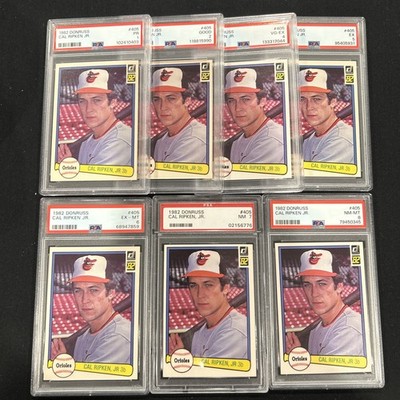 1982 Donruss Cal Ripken Jr Rc Lot PSA 1-2,4-8 Complete Your Ladder