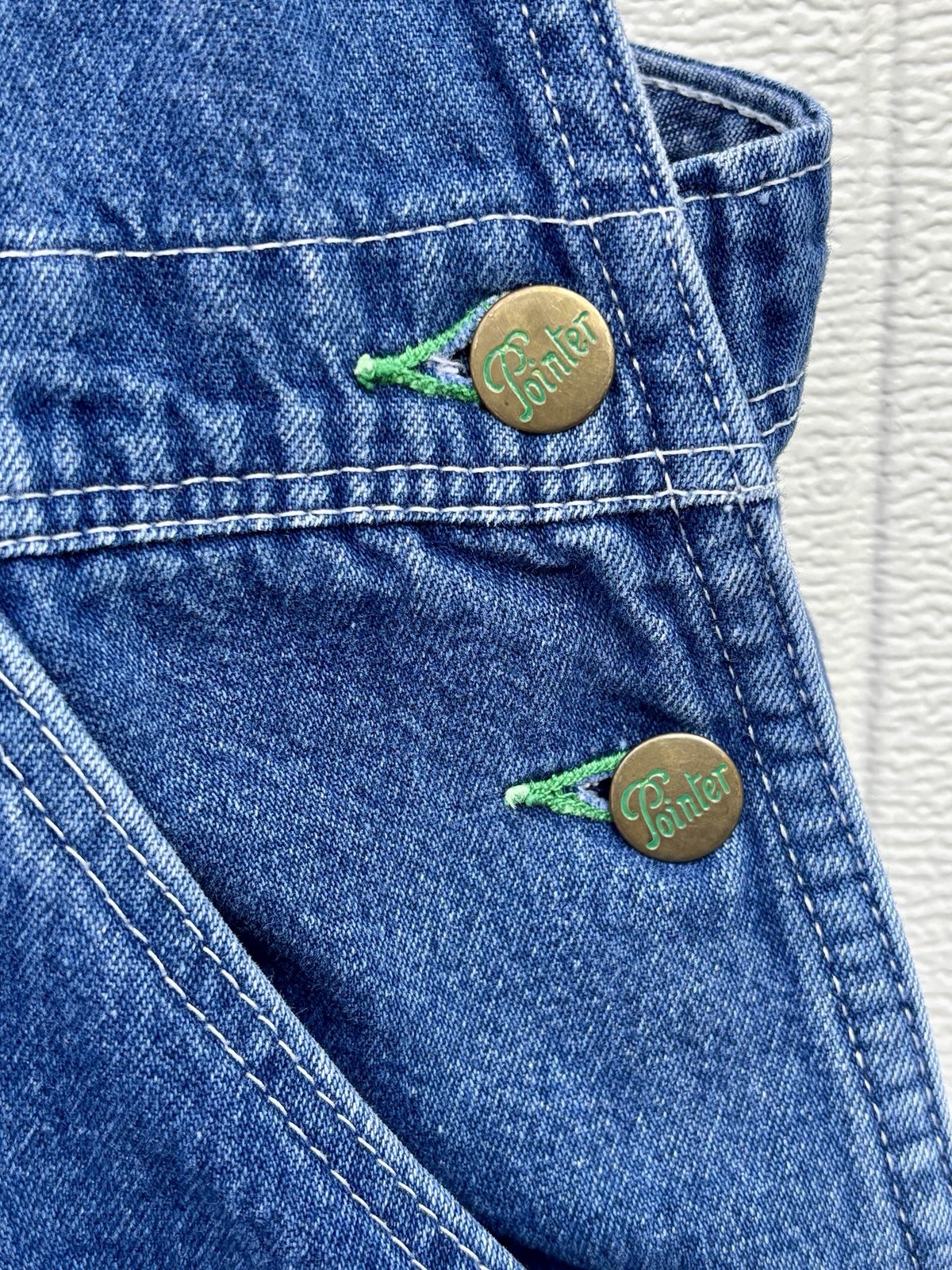 Pointer Brand Denim Overalls w/RARE POINTER BRAND… - image 13