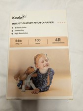 Koala Inkjet Glossy Photo Paper 4R 54lb, 100 sheets Instant Dry High Resolution