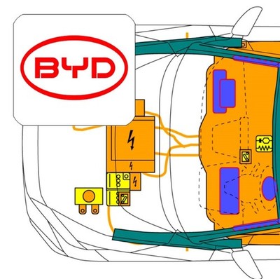 Digitale Rettungskarte per QR-Code, für BYD DOLPHIN-SURF Hatchback (>2025)