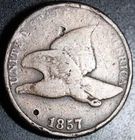 1857 FLYING EAGLE CENT - GOOD