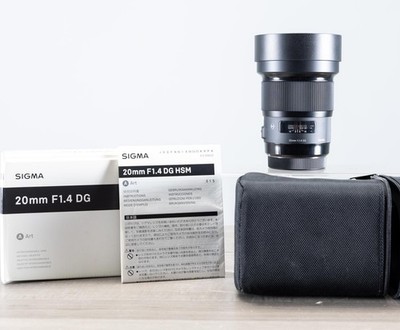 Nr Mint IOB SIGMA 20mm F/1.4 DG HSM Art (for Canon EF mount) Tested!