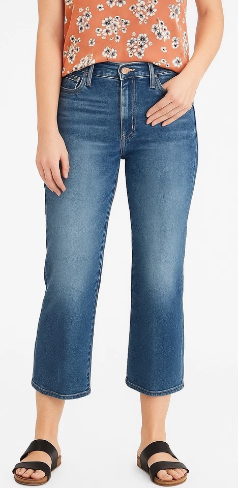 MOTHER Jeans Mujeres 27 Azul The Insider Flood Jugando Rough Recortado 10237-425 Foto 2 de 4