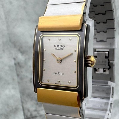 RADO DiaStar Women's Quartz Watch Bangle Steel Band Good Condition 153.0524.3