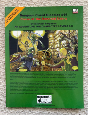 Curse of the Emerald Cobra (Dungeon Crawl Classics #16) - Goodman Games d20 D&D