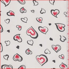 Scarf Scarves Neckerchief Oblong Hair Wild Rag Bandanas Western red black heart