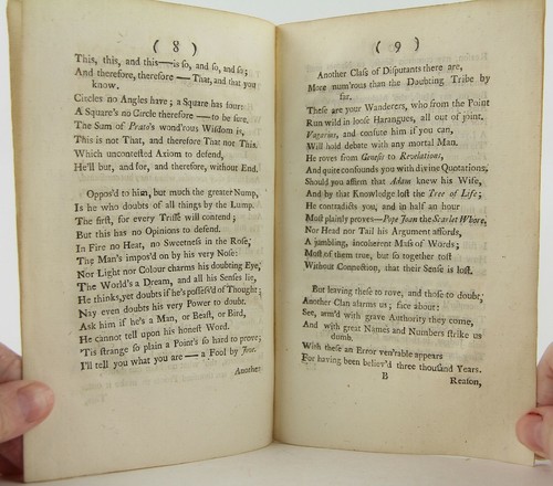 1734 Robert Dodsley The Modern Reasoners: an Epistle to a Friend Rare Scottish - Foto 4 di 6