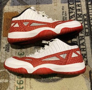 jordan 11 retro low ie white gym red
