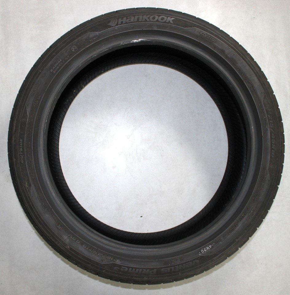 4 x 215/45R18 89V Summer Tyres Hankook Ventus Prime 3 2x6-6.5mm/2x7.5 ...