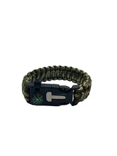 Paracord Survival Bracelet  Whistle, Compass, Survival Fire Starter