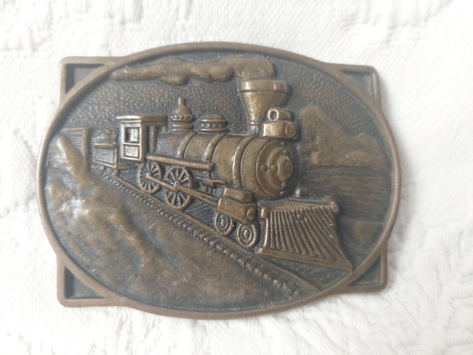 Vintage BTS Solid Brass Steam Engine Locomotive B… - image 1