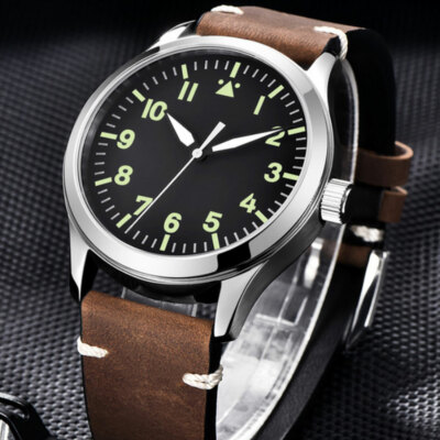Luxus Corgeut Saphirglas Sterile Leuchtzeiger Automatisch Mechanisch men's Watch