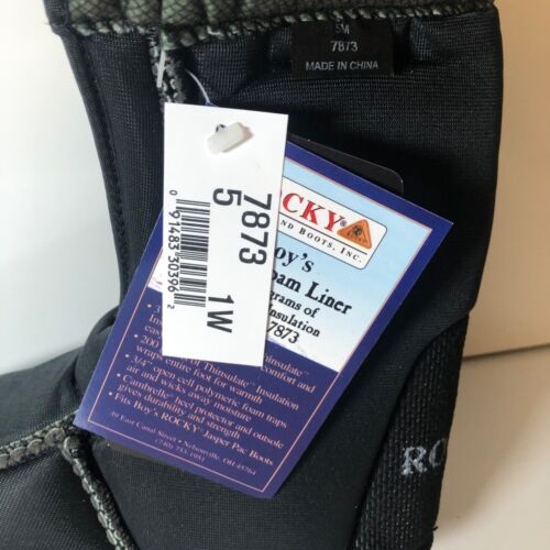 Rocky Boys Nylex Foam Boot Liners Thinsulate Insulation Winter Style 7873 NEW - Picture 3 of 8