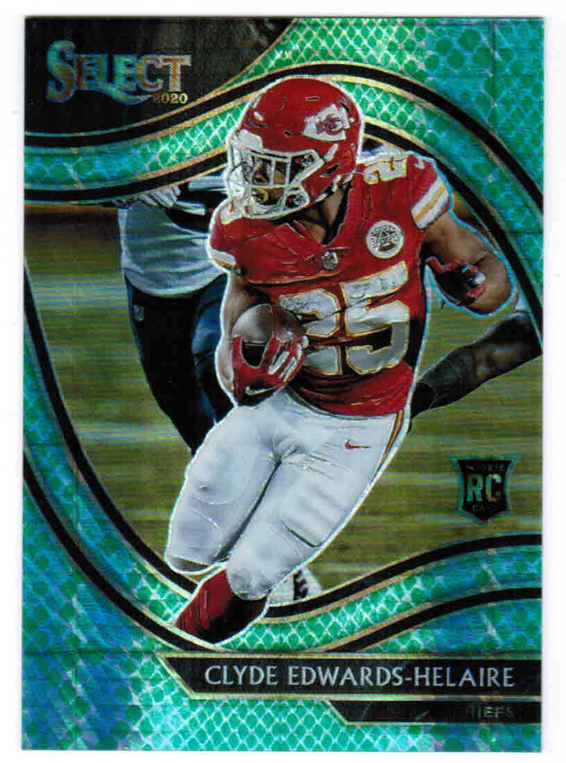 2020 PANINI SELECT CLYDE EDWARDS-HELAIRE #354 FIELD LEVEL RC DRAGON SCALE /67