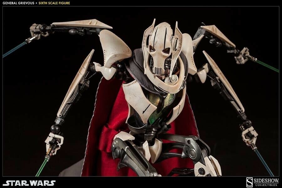 Star Wars 1/6 General Grievous Sideshow EXCLUSIVE Figure 1st Star Wars 1/6 General Grievous Sideshow EXCLUSIVE Figure 1st