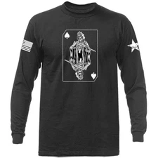Ace of Death Military Army Special Ops Tactical Skulls Weapons Long Sleeve