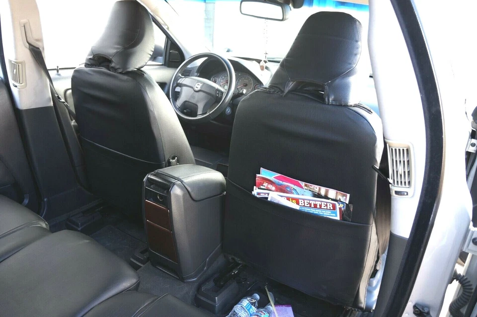 PARA VOLVO XC90 2003-11 IGGEE S. CUERO AJUSTE PERSONALIZADO 2 FUNDAS ASIENTO DELANTERO 13 COLORES Foto 2 de 4