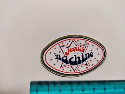 Aufkleber Jeans Machine Sticker Autocollant Aufkleber Vintage 80s Original