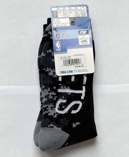 NBA Brooklyn Nets Camo Fade Crew Socks Mens Size Large 8-13 Basketball - Picture 2 of 2