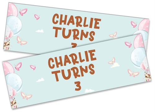 Personalised Generic Design Birthday Banners Kid Party Decoration Children 594 - Picture 5 of 12
