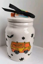 Scooby Snacks Mystery Van Ceramic Jar Rae Dunn w/Freshness Seal Gasket Canister