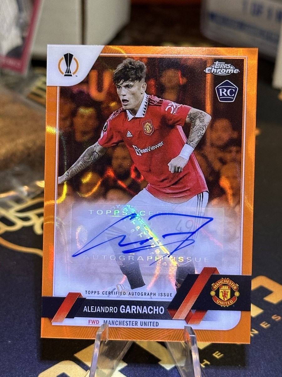 その他 TOPPS CHROME GARNACHO RC REFRACTOR PSA10 2022-23 Topps Stadium Club Chrome UCL RC Alejandro Garnacho
