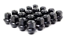 Set 20 14x1.5 Black Factory Style Lug Nuts ACPZ1012M ACPZ1012D Ford Edge Mustang