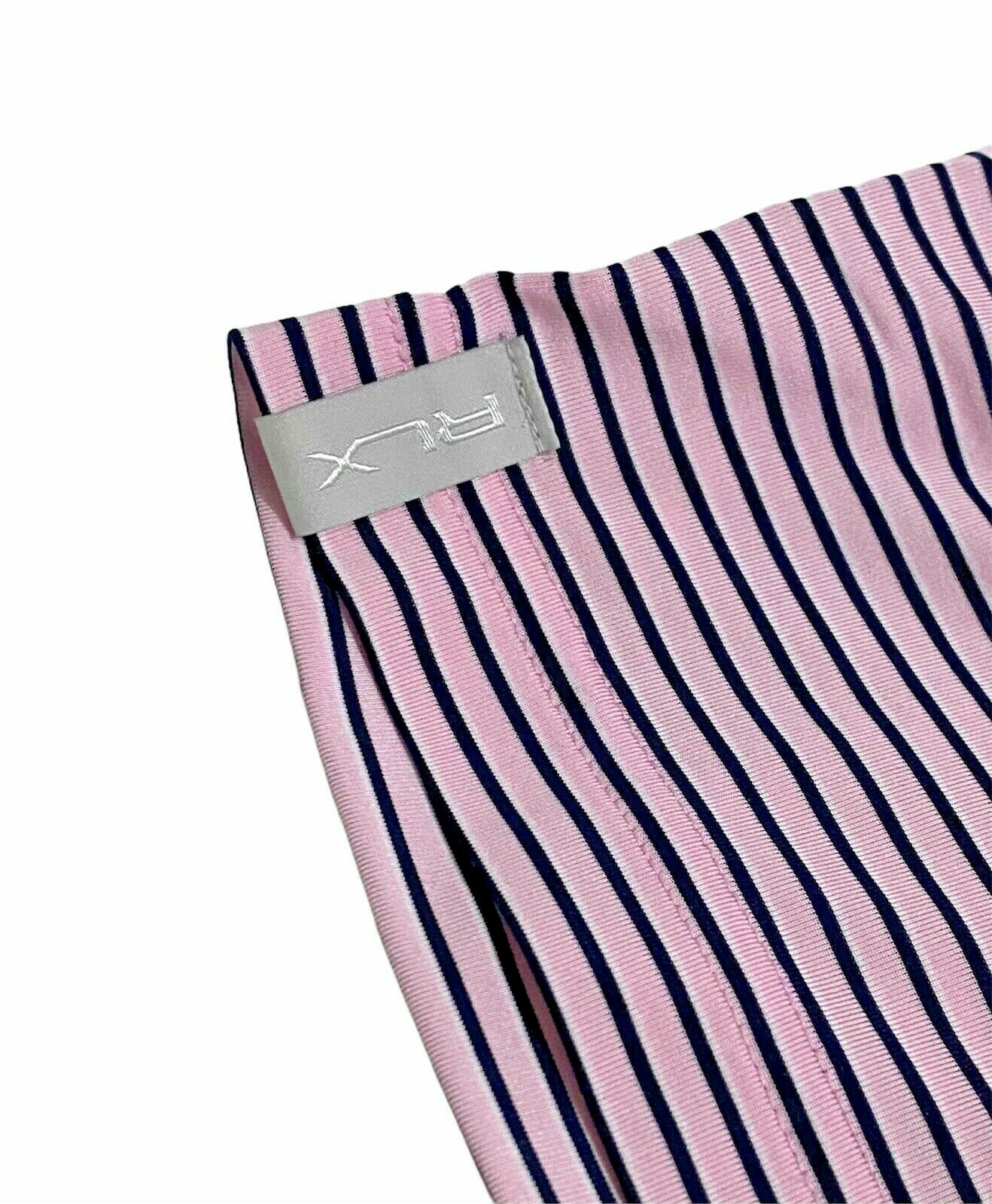 RLX Ralph Lauren Polo Shirt UV Protection Short Sleeve Golf Pink Blue White XL image 5