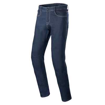 Alpinestars Radon Relaxed Fit Denim Motorrad Jeans Rinse Blue