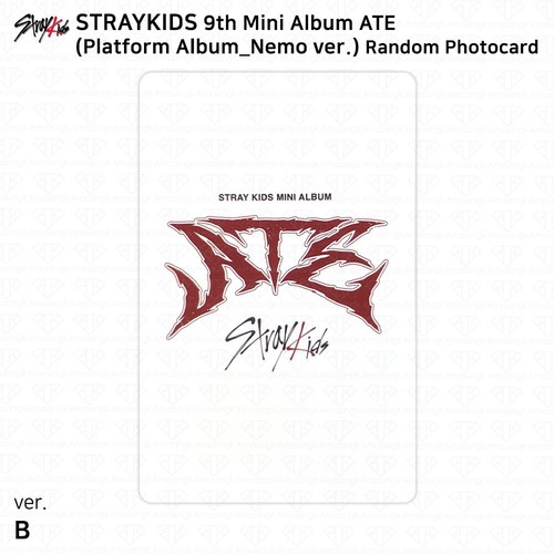 Stray Kids 9th Mini Album ATE Platform Nemo ver Official Photocard Chk Chk Boom - Picture 84 of 92