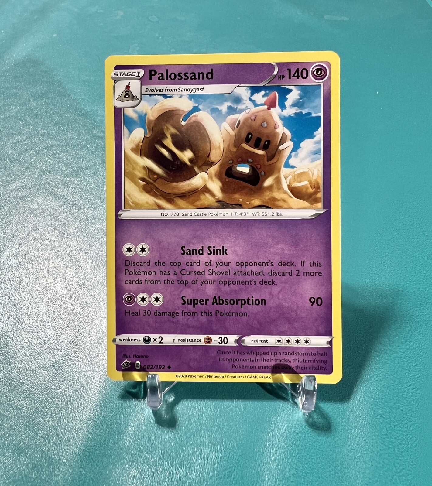 Palossand 082/192 Sword and Shield Rebel Clash Pokemon Card  NM