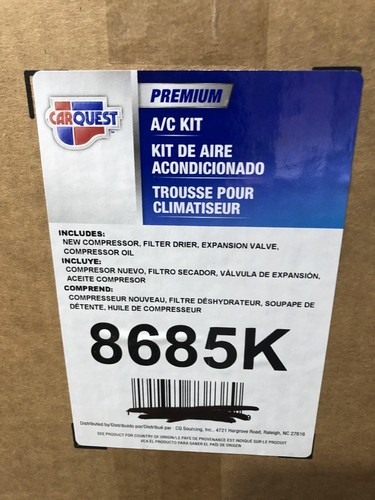 Brand NEW Complete A/C Replacement Kit CARQUEST 8685K - Picture 2 of 2