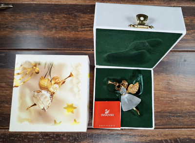 スワロフスキー 1997限定 Xmasオーナメント クリスタル Swarovski Crystal Memories Angel Ornament 1997 Trumpet | eBay